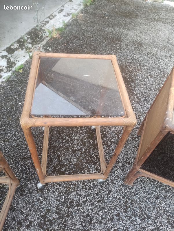 Ensemble en rotin fabrication artisanale (image 3)