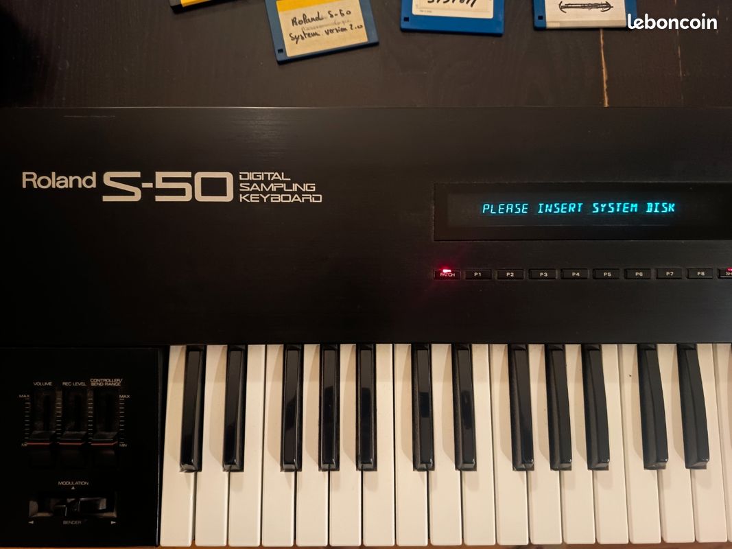 Synthétiseur sampleur vintage Roland S-50 (S50) + câble midi/usb E-mu Xmidi 1x1 (image 1)