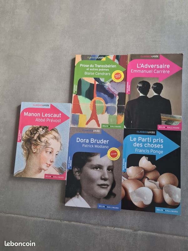 Lot de 5 livres français lycée (image 2)