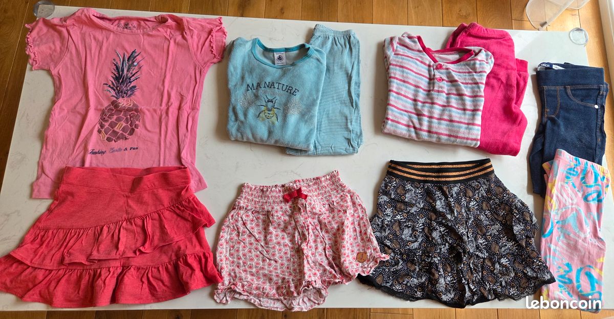 Lot Vêtements Fille 5 Ans - Ensemble Tenue Occasion (très Bon état)