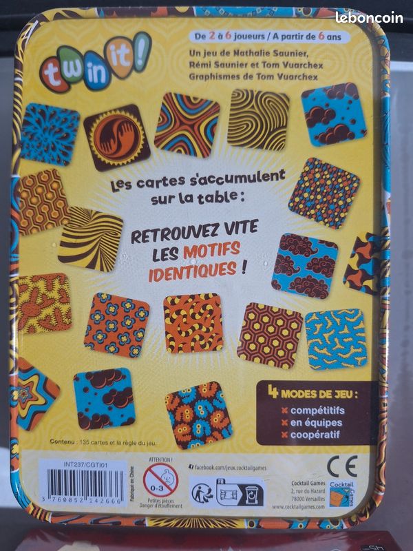 Jeux de société moderne : Twin It, 6 qui surprend, conspiration, Skyjo Action, Crack List, etc... (image 3)