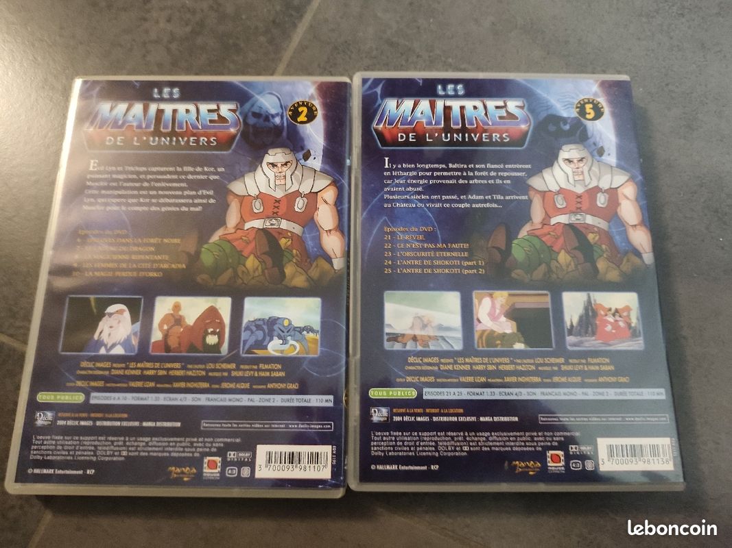2 DVD les maîtres de l'univers dessin animé collectir (image 2)
