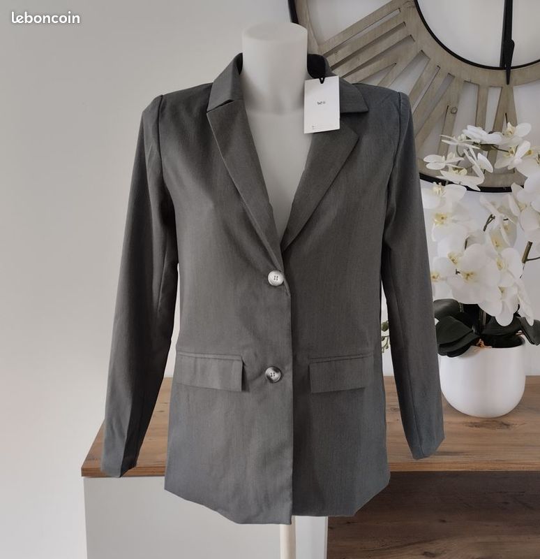 Blouson Doublé Beige Chamois Taille 38 Femme - Comme Neuf, Léger Et Chaud, Avec Bouton De Rechange