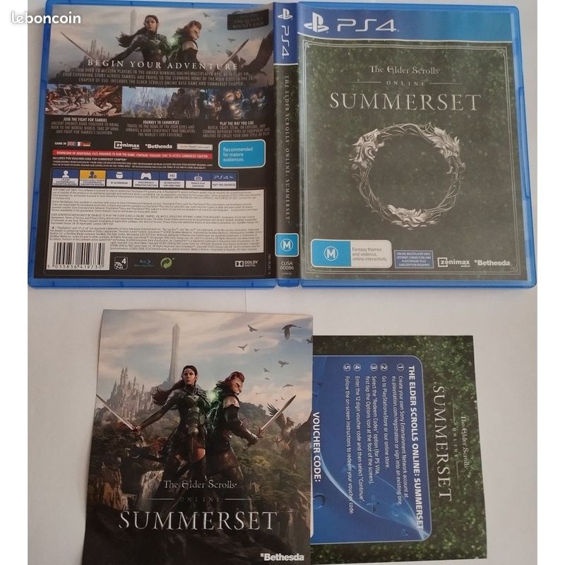 The elder scrolls online: summerset Sony PlayStation ps4 Jeux