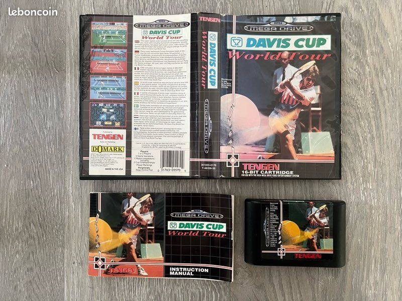Davis Cup World Tour Sur Sega Megadrive – Complet, Bon état, Envoi Pro