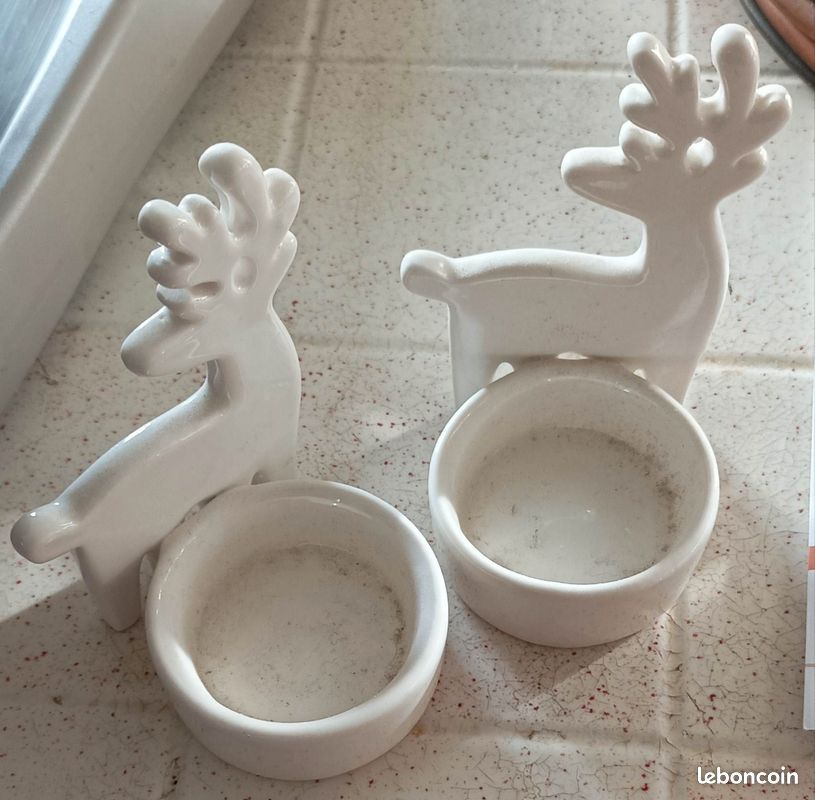 Bougeoir mignon noel cerf (image 1)