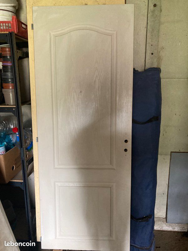 Porte bois blanche (image 3)