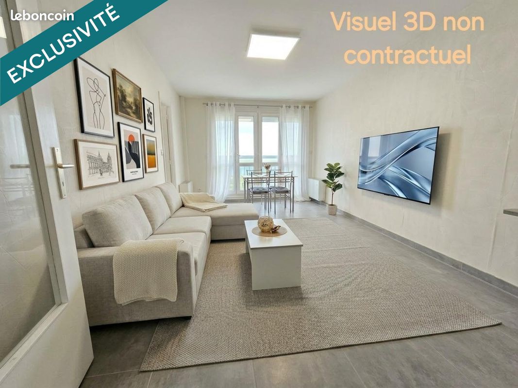 Appartement 3 pièces 67 m² · à Rouen · 67 m² · 60 000 €