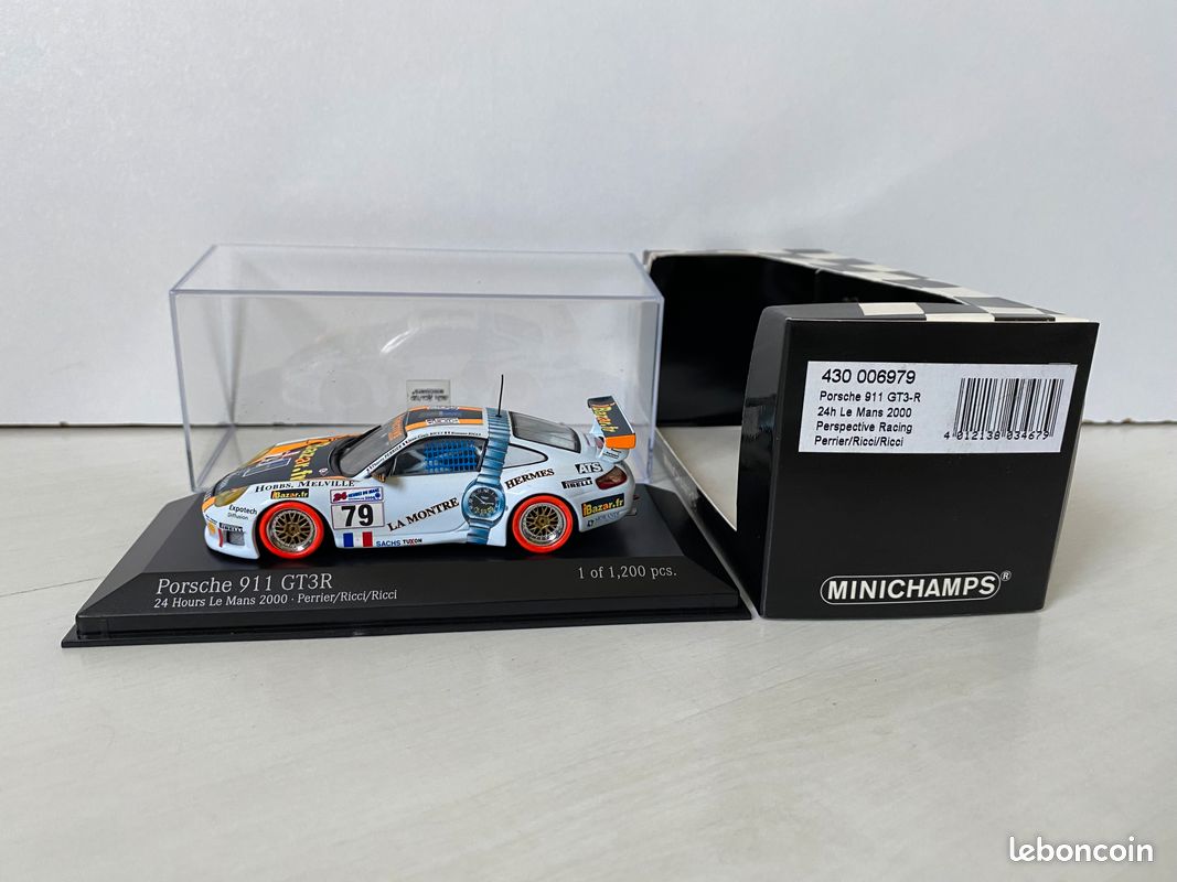 1/43 MINICHAMPS PORSCHE 911 GT3 Rs #75 24h le Mans 2004 Perspective