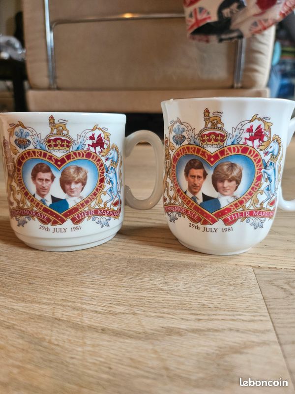 Coffret Cadeau Princesse Diana Tasse à Café Dessous De Verre Princesse Diana - Cadeau Souvenir - Céramique 325 Ml