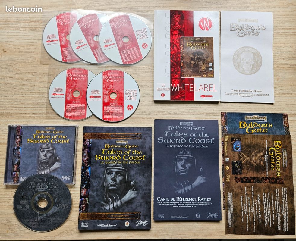 Jeu PC Big Box Baldur's Gate Tales Of The Sword Coast Complet - État Correct Non Testé