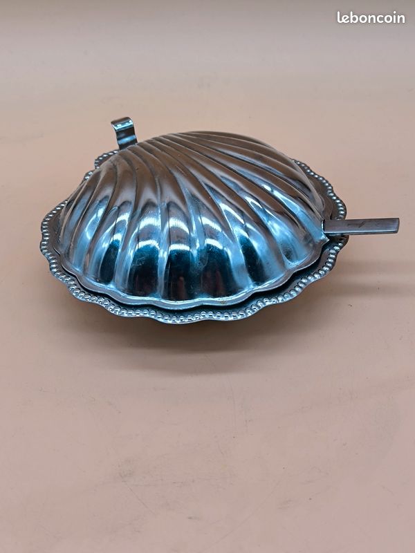 Lot De 2 Bougeoirs Retroneu Acier Inoxydable Martelé - Aberdeen Vintage 1999 - Argent