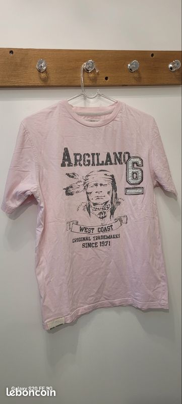 Tee-shirt ARGILANO taille L rose (image 1)