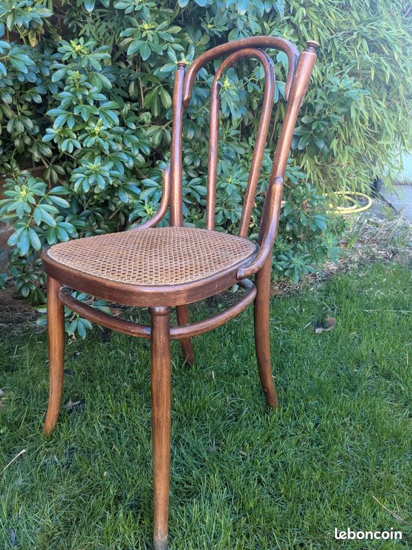 Suite de trois chaises en bois sculpté à décor de fleurs, assise et