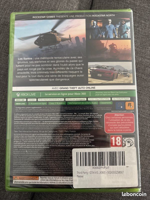 Gta 5 neuf xbox 360 (image 3)