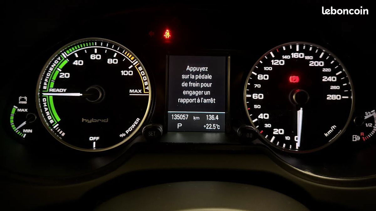 AUDI Q5 2.0 Hybrid 245ch AVUS - 2013 - 135 000 km - BOITE AUTO - INTERIEUR CUIR NAPPA ROUGE - TOIT OUVRANT - CAMERA DE RECUL - GPS - CARPLAY - BATTERIE HYBRIDE NEUVE - SUIVI COMPLET (image 14)