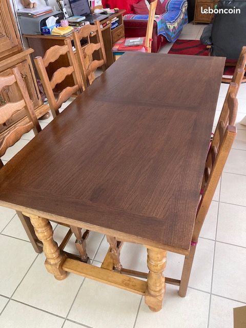 Table de salle à manger avec 6 chaises (image 2)