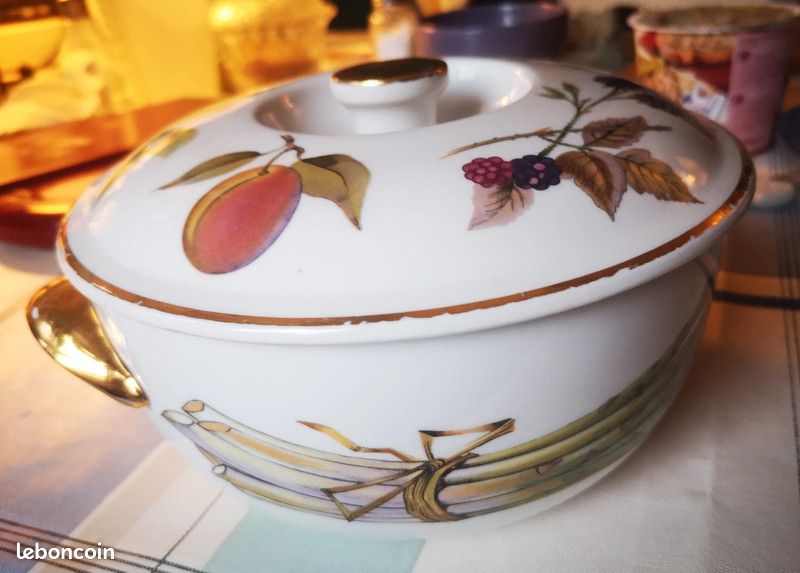 Plat Marmite Royal Worcester vintage (image 1)