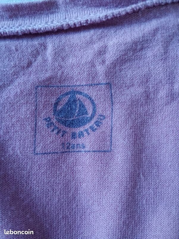 Tshirt violet PETIT BATEAU (image 6)