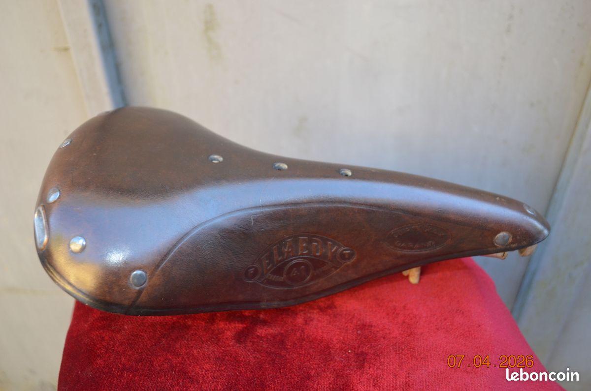 Selle Vélo Vintage ELAEDY 110 En Cuir – Fabrication Française, Garantie