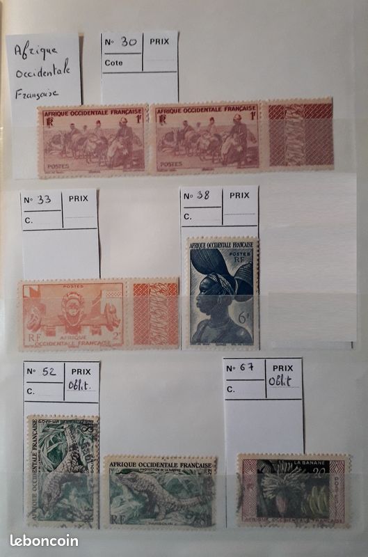 Philatélie timbres AOF (image 1)