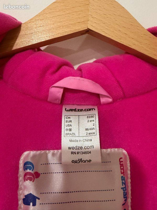 Blouson de ski bébé fille rose 2 ans (image 5)