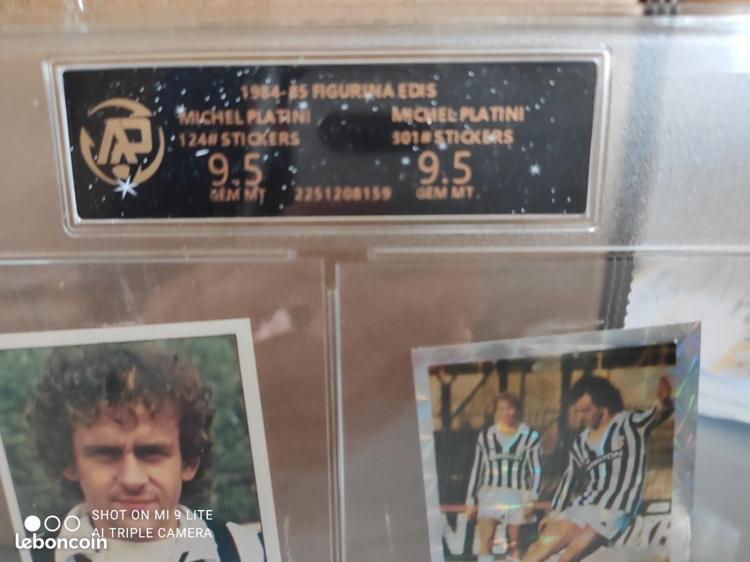MICHEL PLATINI FIGURINE Calciatori Panini 1984 1985 la più