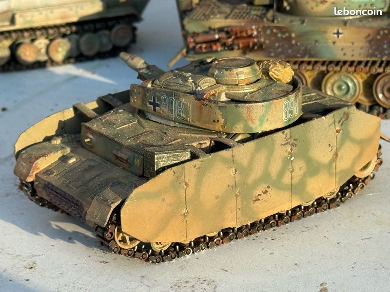 VEREM SOLIDO 1/50, Panzer IV canon 75mm, 3e xx Division Totenkopf, modèle RARE EUR 199,00 - FR