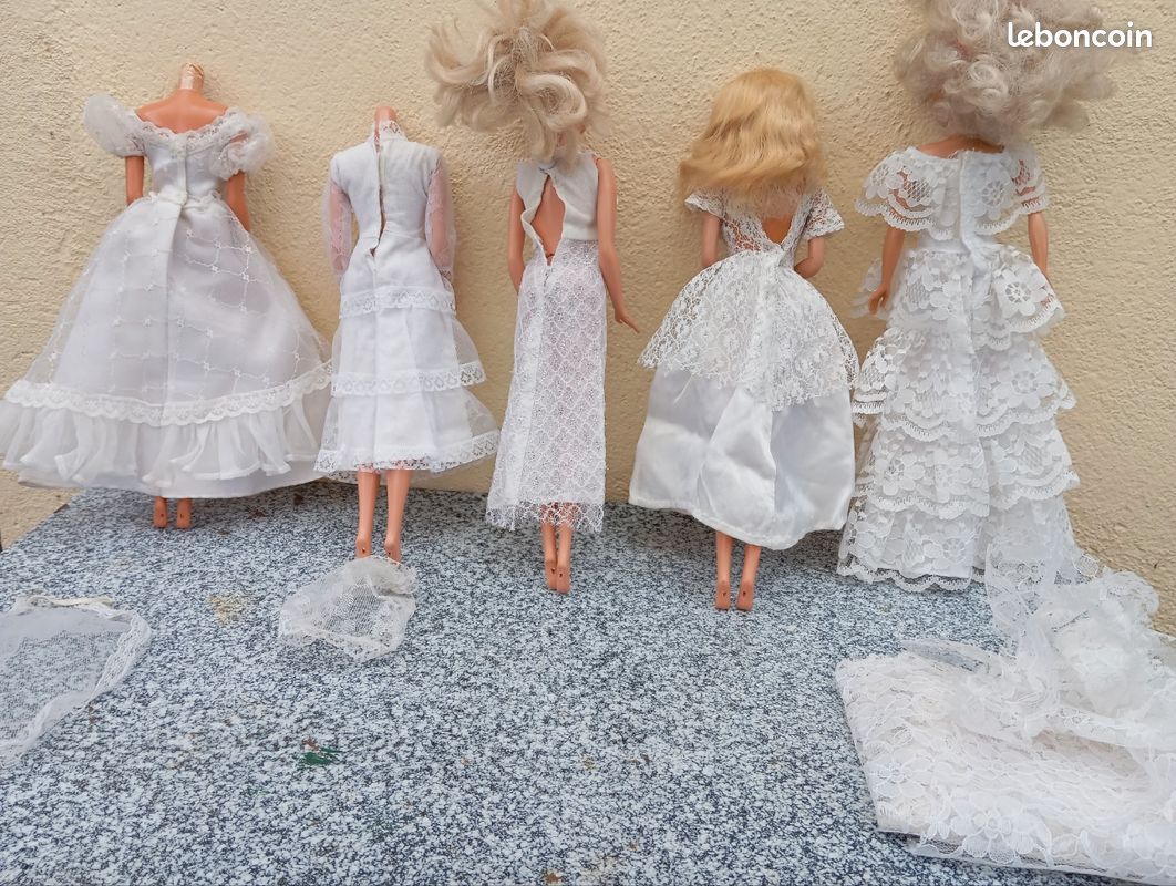 Robe De Mariée Barbie Vintage - Collection Rare - Pour Collectionneurs