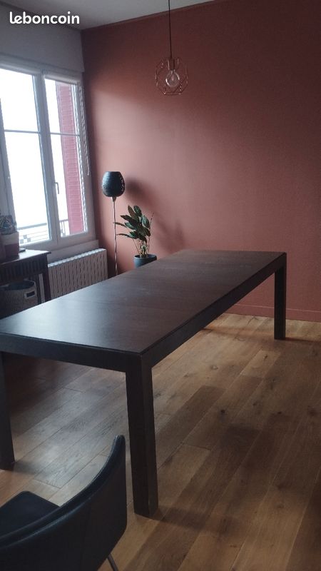 Table en bois grise extensible de la marque Habitat modèle Drio (image 4)