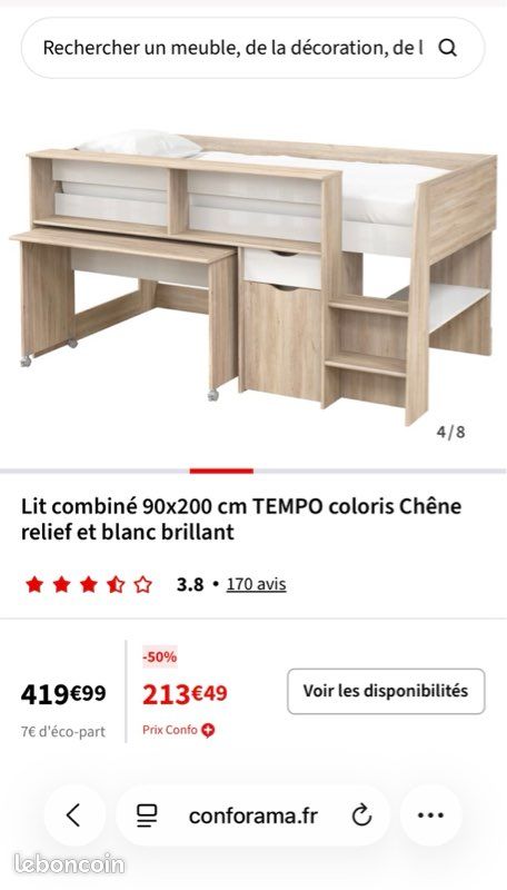 Lit enfant 90x200 (image 1)