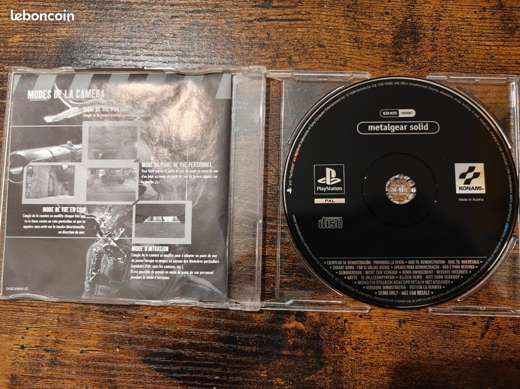 Promo Disc Only Press Promotionnel Jeu Sony PlayStation 1 PS1 Virus It Is Aware