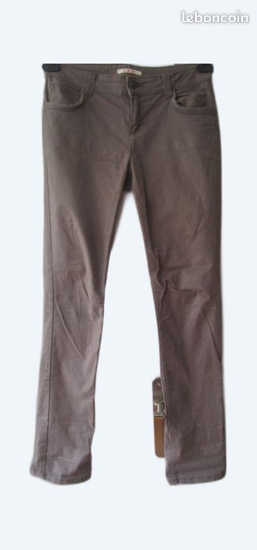 Pantalon droit Camaïeu coton 38 afl Vêtements