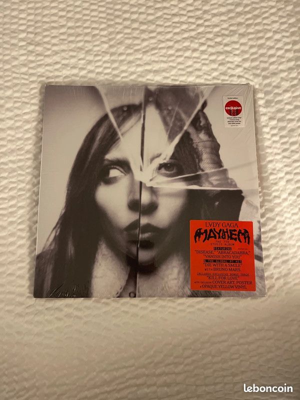Vinyle Lady Gaga Mayhem édition limitée jaune opaque sealed CD