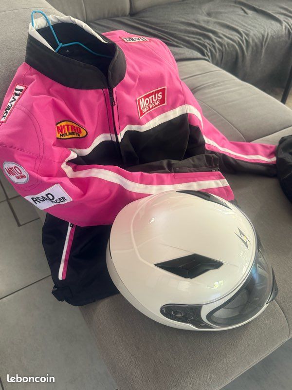 Veste moto enfant et casque (image 2)