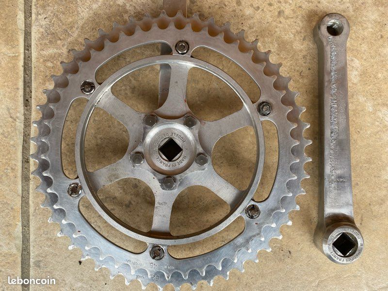 Pédalier Stronglight 49D vintage - Équipements vélos