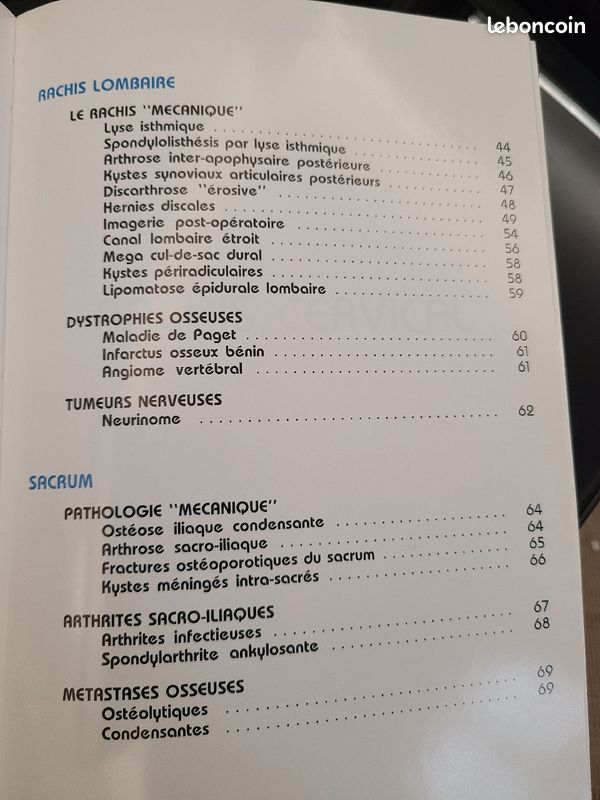 Livre radiologie : "atlas d'imagerie du rachis" . R Ghozlan (image 3)