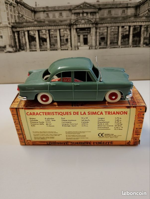 Norev Simca Trianon 1955 – Miniature 1/43 – Châssis Métal – Bon état