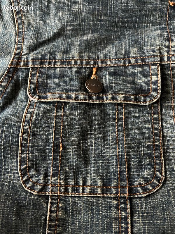 Blouson Jean doublé - Femme – Marque : Camaïeu - Taille : 36- Vintage (image 5)