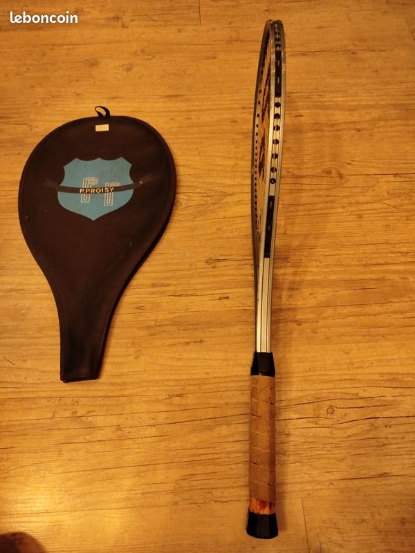 Ancienne Raquette De Tennis Prince 1983 J/R 4 Alu – Argent Et Housse Incluse