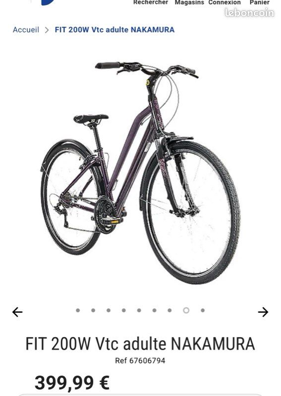 Vélo vtc Nakamura fit 200 w très bon état Vélos