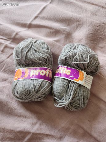 Lot De 10 Pelotes PIPPILLOTA Grises Aspect Tweedé - 25% Laine - Pour Tricot