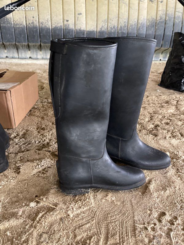 Bottes équitation enfant plastique taille 35 (image 3)