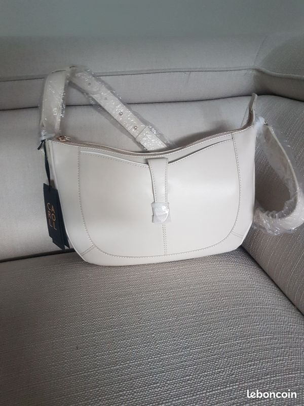 Sac Caroll écru neuf Accessoires Bagagerie