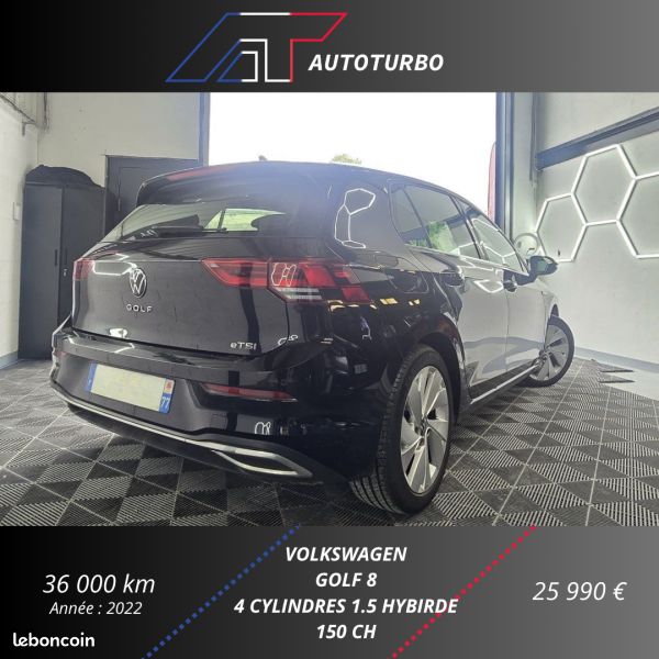 Volkswagen GOLF VIII 1.5 ETSI OPF 150CH STYLE DSG7 (image 9)