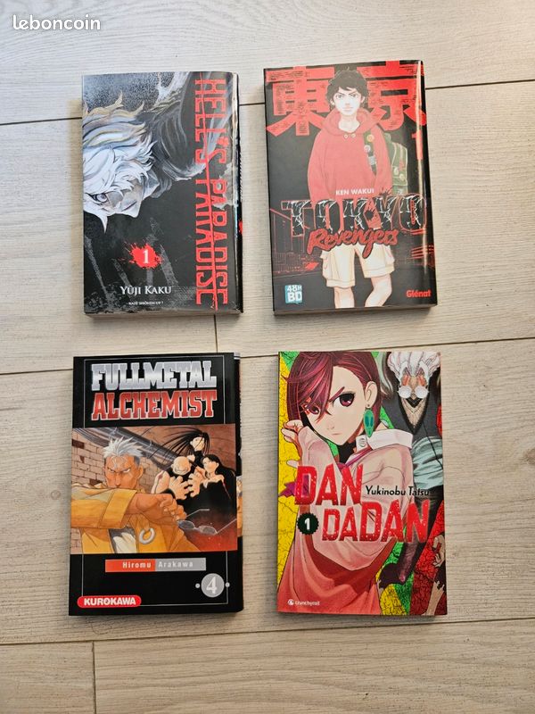 Lot découvertes 3 mangas + 1 tome offert (image 1)