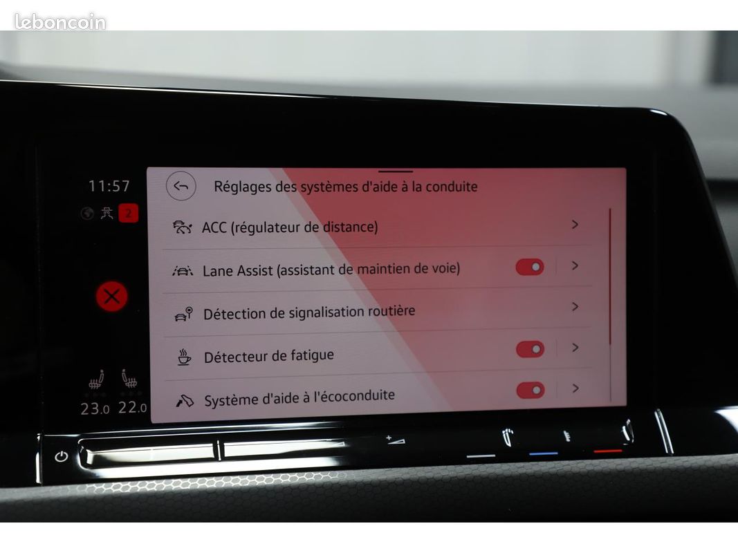 Volkswagen golf viii gti 2.0 tsi 245 dsg 7 camera/carplay/ja18/s.chauffants (image 27)