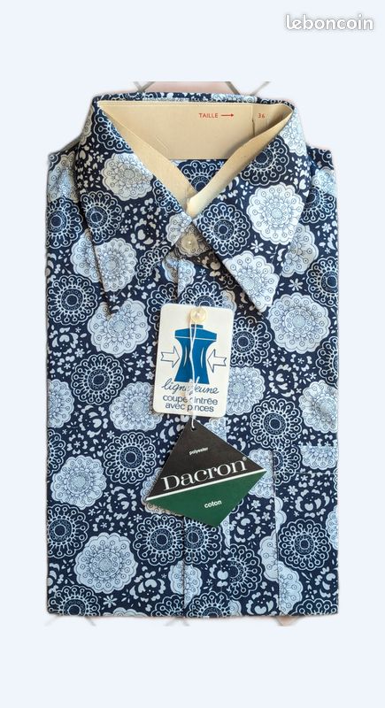 Chemise 1970 Psychedelique Stock Neuf (image 1)