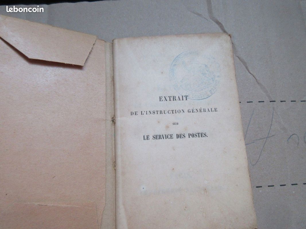Extrait de l instruction générale sur le service des Postes (image 1)