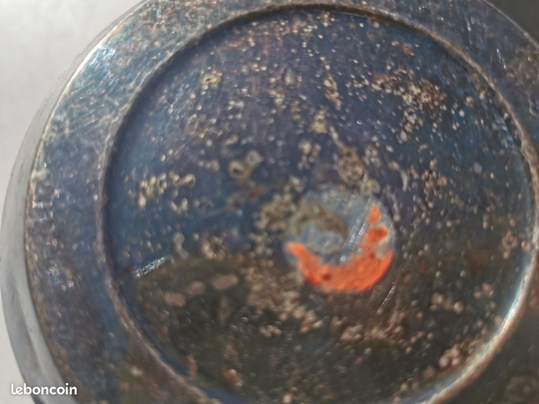 1 paire de vase métal argenté ancien (image 8)